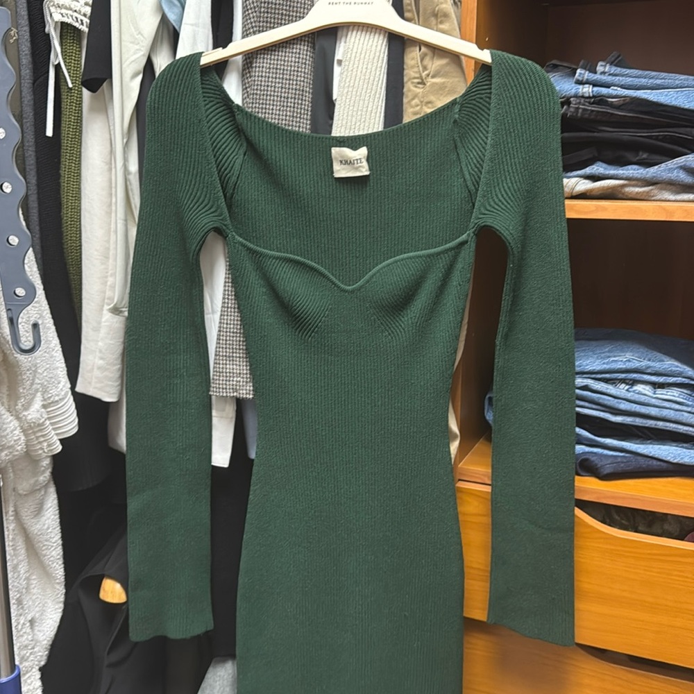 Khaite “Beth” ribbed knit dress